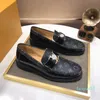 Zapatos de vestir clásicos de alta calidad para hombre, mocasines, zapatos informales transpirables para hombre, zapatos planos de diseñador de boda para conducir de cuero