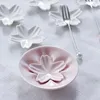 Płytki naczynia sos miski wiśniowe kwiat deser naczyń ceramiczna przystawka wasabi zanurzanie sushi porcelanowa strona mała talerz serwer przygotowawczy