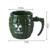 Copos de cerâmica criativos, canecas verdes, leite, café, granada, utensílios para bebidas lt705
