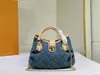 Luxurys Designer Denim Vintage Umhängetaschen Leinwand Alte Blumen Damen Tragetaschen Damen Messenger Bags Damen Leder Umhängetaschen