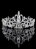 Haarspeldjes Haarspeldjes Vintage Handgemaakt Zilver Kleur Gliter Strass Tiara Kroonprinses Legering Kam Verjaardag Vrouwen Bruiloft Acce7993770