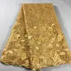 Fabric and Sewing Gold African Lace Embroidered Nigerian Wedding High Quality French Tulle Beads Stones LHX11D 231211