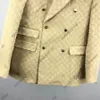 24SS Herrenanzüge Blazer Westernkleidung Designer Herren Logo Jacquard Blazer Herbst Luxus Oberbekleidung Mantel Slim Fit Brief Patchwork Damen Khaki Anzughose