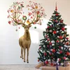 Adesivos de Parede Grande Veado Natal Xmas Home Decoração Sala de estar Adesivo Móveis Porta Casa Interior Decoração de Férias 231211