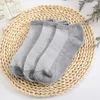 Women Socks 10 Pairs Women's Short Unisex Solid Black/White/Gray Low Cut Ankle Sock Comfortable Girl Simple Cotton Female