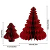 Christmas Decorations Paper Trees 2PCS Desktop Tree Ornament Multilayer Texture Decor For Po Props