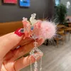 Hair Accessories Vintage Fairy Cute Tassel Lovely Head Wear Butterfly Hairpin Plush Korean Style Clip Children's