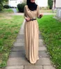 Ethnische Kleidung 2023 Muslimisches Damenkleid Arabischer Naher Osten Lange einfarbige Abaya
