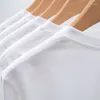 Męskie koszulki harajuku gość bawełniany T-shirt unisex 2023 Summer o-dół topy długie rękawie para retro solidne kolorowe 12-kolorowe
