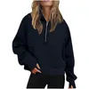 Lululemen Yoga Scuba Half Zip Sudadera con capucha Chaqueta Diseñador Suéter Mujer Definir Entrenamiento Deporte Abrigo Fitness Activewear Sólido Cremallera Sudadera Ropa deportiva 1182ess