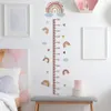 Muurstickers Roze Regenboog Groeimeter voor Kinderen Meet Hoogte Kinderen Liniaal Kinderkamer Decor Art Girl 231211