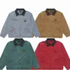 Designer Jacket Mens Hoodie Brand Jackets For Men batik arbetsdräkt duk carharttlys coach casual löst passande lösa byxor carhart d73s#