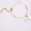 Diseñador Charm Pulsera de latón clásica Marca francesa Oro Plata Colgante doble Mujer Joyería de lujo Calidad Cobre Entregar Hermanas Joyería de moda Regalo sorpresa