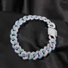 Charme pulseiras moda simples pulseira de aço inoxidável para homens hip-hop personalidade tendência cor bloco presente