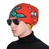 Berets Balloon Animal Dogs Pattern In Red Knit Hat Christmas Beach Bag Luxury Women's Golf Wear Men's