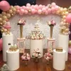 Rund cylinder Pedestal Display Art Decor Cake Rack sockel Pillars för DIY Wedding Party Decorations273d