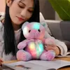 Le bambole di peluche arrivano 5 colori 22 cm Arcobaleno Creative Light Up LED Teddy Bear Animali di peluche Giocattolo colorato regalo luminoso per bambini 231211