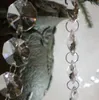 Guirlande de perles à facettes octogonales en acrylique transparent, décoration de fête, de mariage, de maison, 2782073