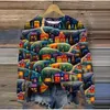 Kobiety swetry Boże Narodzenie 3D druk damski bluzy świąteczne łosie z odzieży graficznej o nokrecie 11-letnoprzewodowe jesienne ubranie 231211