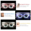 Eye Massager LED Pon Eye Massager Light Therapy Anti Aging Eye Skin Tighten Vibration Beauty Device Compress Relaxing Muscle Blindfold 231211