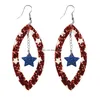 Autres fournitures de fête festives Drapeaux des États-Unis Boucles d'oreilles Boucles d'oreilles Boucles d'oreilles Décoration de fête Pendentifs en gros Drop Livraison Home Garden Fe Dhkm5