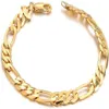 Bracelet homme rempli d'or 18 carats, bracelet entier direct d'usine298S