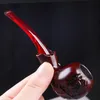 Smoking pipes Men's entry-level carved iron pot, rubber wood pipe, curved old-fashioned pipe and smoking set