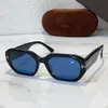 Klassieke en modieuze designer acetaat zonnebrillen voor heren en dames, spiegelpoten met T-vormig symbool, grote spiegelpoten FT0917, strandfeestvakantie