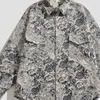 Männer Jacken Herbst Retro Tie-dye Lange ärmeln Denim Shirts Paar Lose Beiläufige High Street Mantel Jacke Männer tops Männliche Kleidung