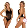 Damen-Netz-Bodysuit, Kostüme, Club-Party-Kleidung, erotisches Netz, ausgehöhlt, durchsichtiger Overall, sexy, transparent, einteilig, eng, sexy