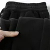 Kadın Pantolon Deeptown Polar Sıcak Sweatpants Kadınlar için Kış Siyah Baggy Sıradan Spor Jogger Kahverengi Koreli Moda Vintage Pantolon