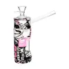 new water transfer printing double glass water pipe accessories carry easy-to-clean tobacco accessories