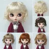 Doll Accessories Doll Wig For Girl Boneka Slight Lady Curls Synthetic Mohair BJD Wigs s Accessories 231208