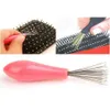 New Cleaning Brushes Comb Brush Cleaner Remover Embedded Beauty Tool Plastic Handle Hair Comb Cleanup Hook Salon Hairdressing Tool Barber