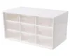 9-laags Lade Bureau Opbergdoos Plastic Document Diversen Houder Cosmetische Kast Organizer Desktop Make-up Organizer Box Y6951753