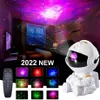 Astronauta LED Nocny światło Galaxy Star Projektor Partycie Partyjne Partyjne Light USB Family Living Pokój Dekoracja pokoju Ornamen248t