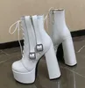 Designer Laarzen zijrits Laarzen Hoge kwaliteit dameslaarzen Echt leer Halflaars Klassieke stijl Schoenen Winter Herfst Snowboots Enkellaars