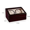 Коробки для часов, чехлы 4 6, деревянная коробка с автоматическим намотчиком, держатель для хранения коллекции Clos, двигатель с двойной головкой Remontoir2459