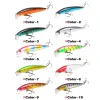 Leurres de pêche en eau salée leurres de bar Jerkbaits, 5,3 pouces grands appâts de vairon bar doré doré brochet appâts de natation leurres (10 pièces) LL