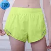 LU – short de yoga pour femmes, pantalon avec poche, séchage rapide, tenue de sport, style de haute qualité, robes d'été, 2023 LU