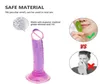 NXY Godes Translucide Gelée Douce Grande Couverture Réaliste Faux Anneau Pénis Plug Post Sex Toy Mâle Vaginal Anal Massage Confort Toy124910830