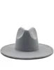 Klasyczny szeroki rdzeń fedora czapka czarna biała wełna kapelusze mężczyźni kobiety miażdżone zimowe kapelusz ślub Jazz Hats2431470