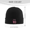 Bérets Rose Messis 10 Soccer Skullies Bonnets Casquettes Unisexe Hiver Chaud Tricot Chapeau Femmes Hommes Cool Adulte Football Bonnet Casquette De Ski En Plein Air