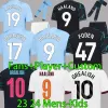 Soccer Jerseys BRUYNE 23 24 CITIES DE HAALAND PHILLIPS GREALISH FERRAN MAHREZ FODEN BERNARDO JOAO CANCELO Z RODRIGO Football Shirt Men Kids Kit Sets Uniforms