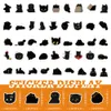 104 pezzi simpatici gatti gatti neri cartoni animati graffiti adesivi in PVC impermeabile confezione per frigorifero auto valigia laptop notebook tazza telefono scrivania bicicletta custodia da skateboard.