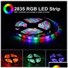 Led Strips High Birght 5M 5050 2835 Light Warm Pure White Red Green Rgb Flexible Roll 300 Leds 12V Outdoor Ribbon Drop Delivery Ligh Dhzse