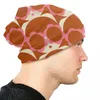 Basker rosa grönt coolt tjejmönster orla kiely skallies beanies caps män kvinnor unisex streetwear vinter varm stickad hatt vuxen motorhuv