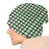 Berets Love Hearts Green Orla Kiely Print Bonnet Hat Knitting Hats Men Women Fashion Unisex Winter Warm Skullies Beanies Caps