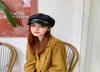 Ośmiokątne dzieci British Belt Burek Beret Autumn Winter Cap Patchwork Newsboy Painter Hat5349309