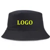 Custom Bucket Hat Outdoor DIY logo Fisherman Hats Sports Cap Men Women Cotton Fishing Caps342p